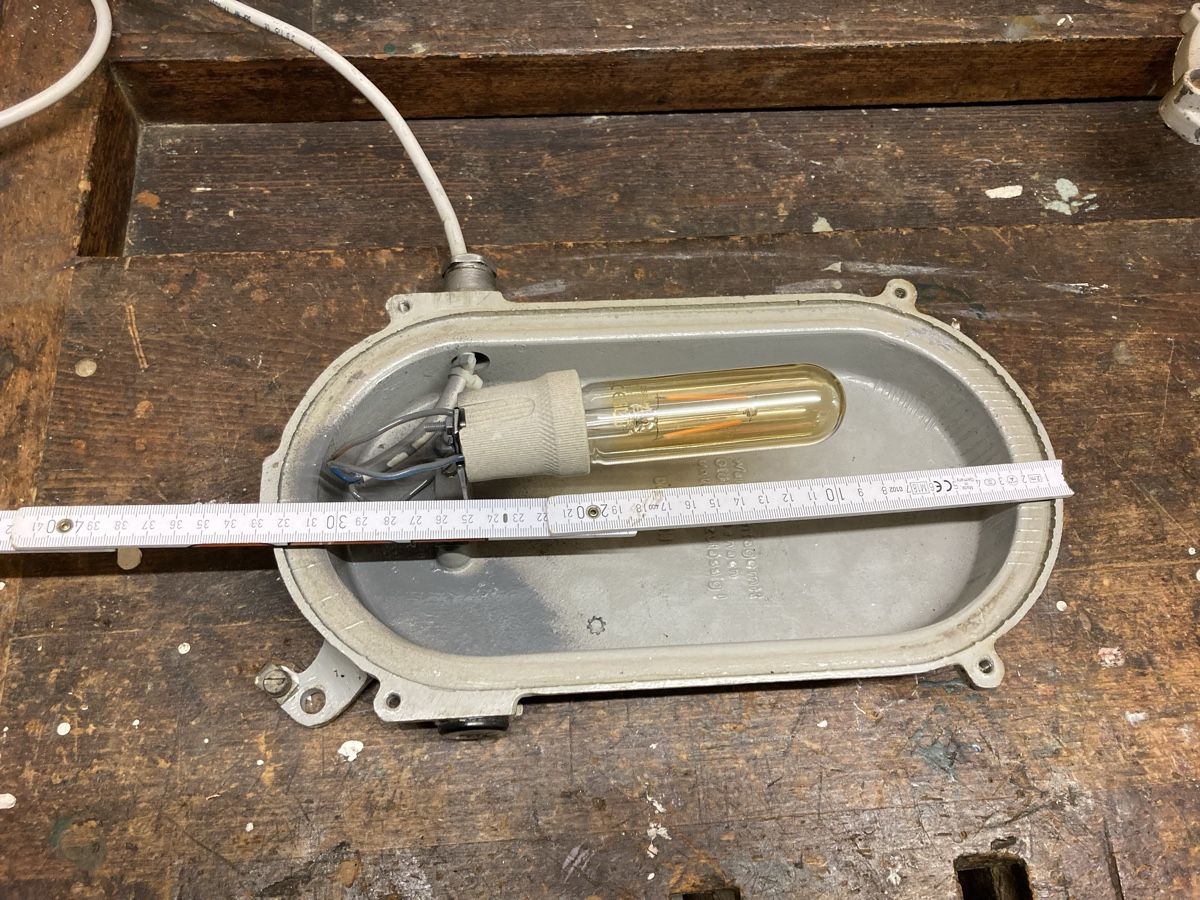 Lampade: Bunkerlampe XL vintage EOW – Usato da Schaffhausen venduto da Mano99 8
