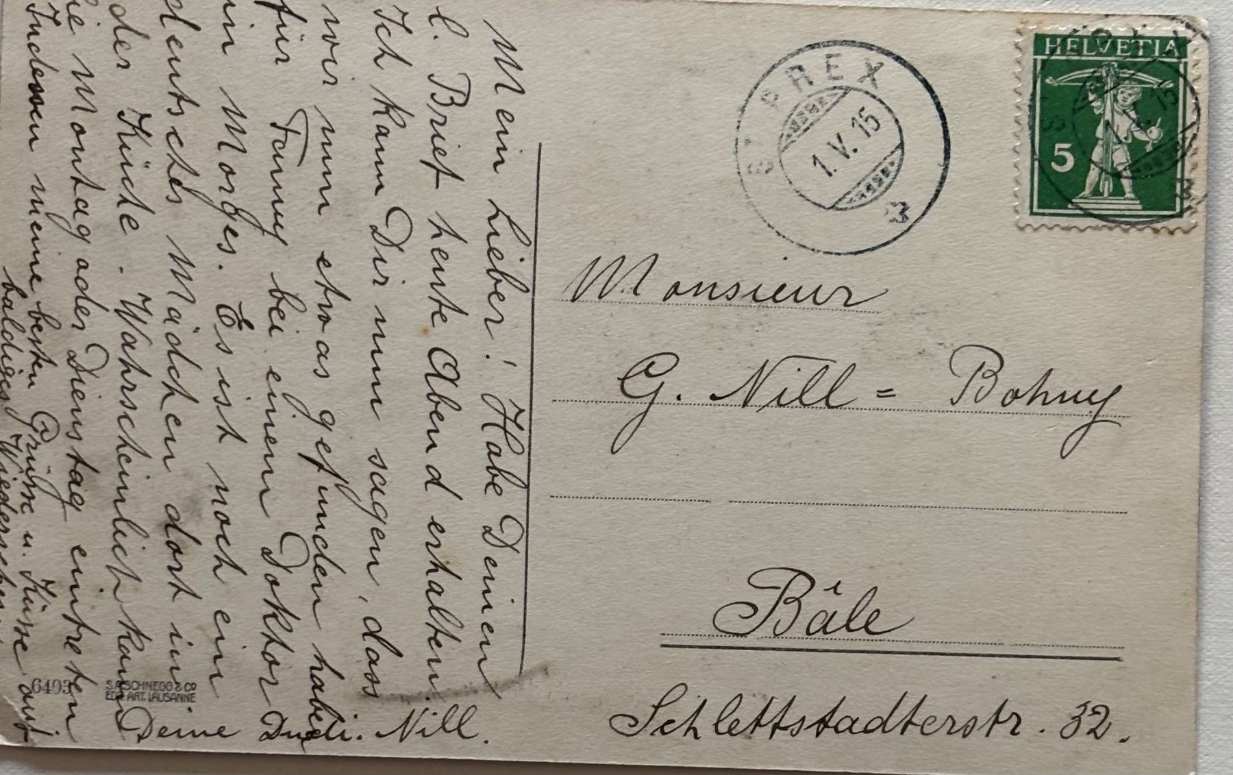 Ansichtskarten: Saint-Prex VD, animiert, Vollstempel – Gebraucht aus Frauenfeld von Merk52 1