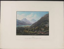 Altdorf altkolorierte Aquatinta von Straub