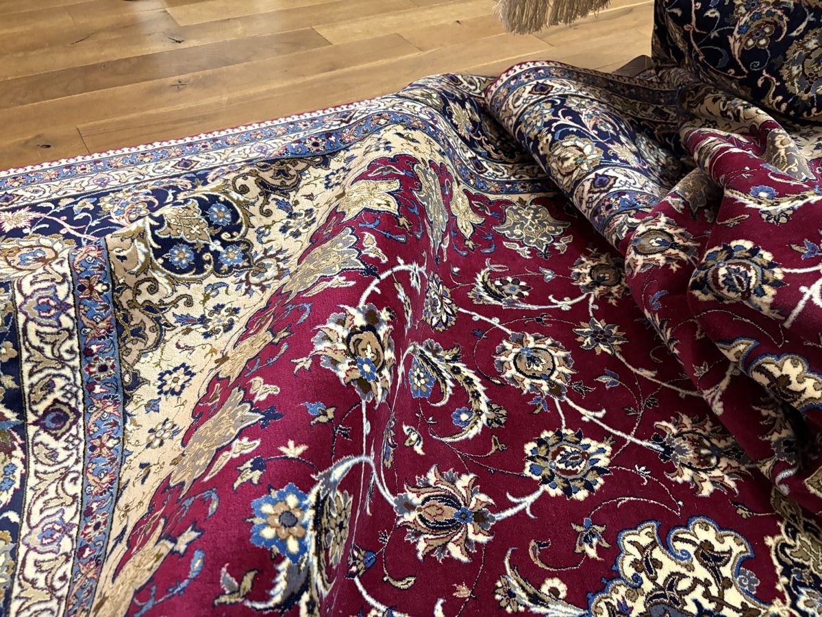 Tapis: Luxus Seidenteppich Isfahan - Perserteppich – D'occasion à Bennau par Mayer_Carpets 6