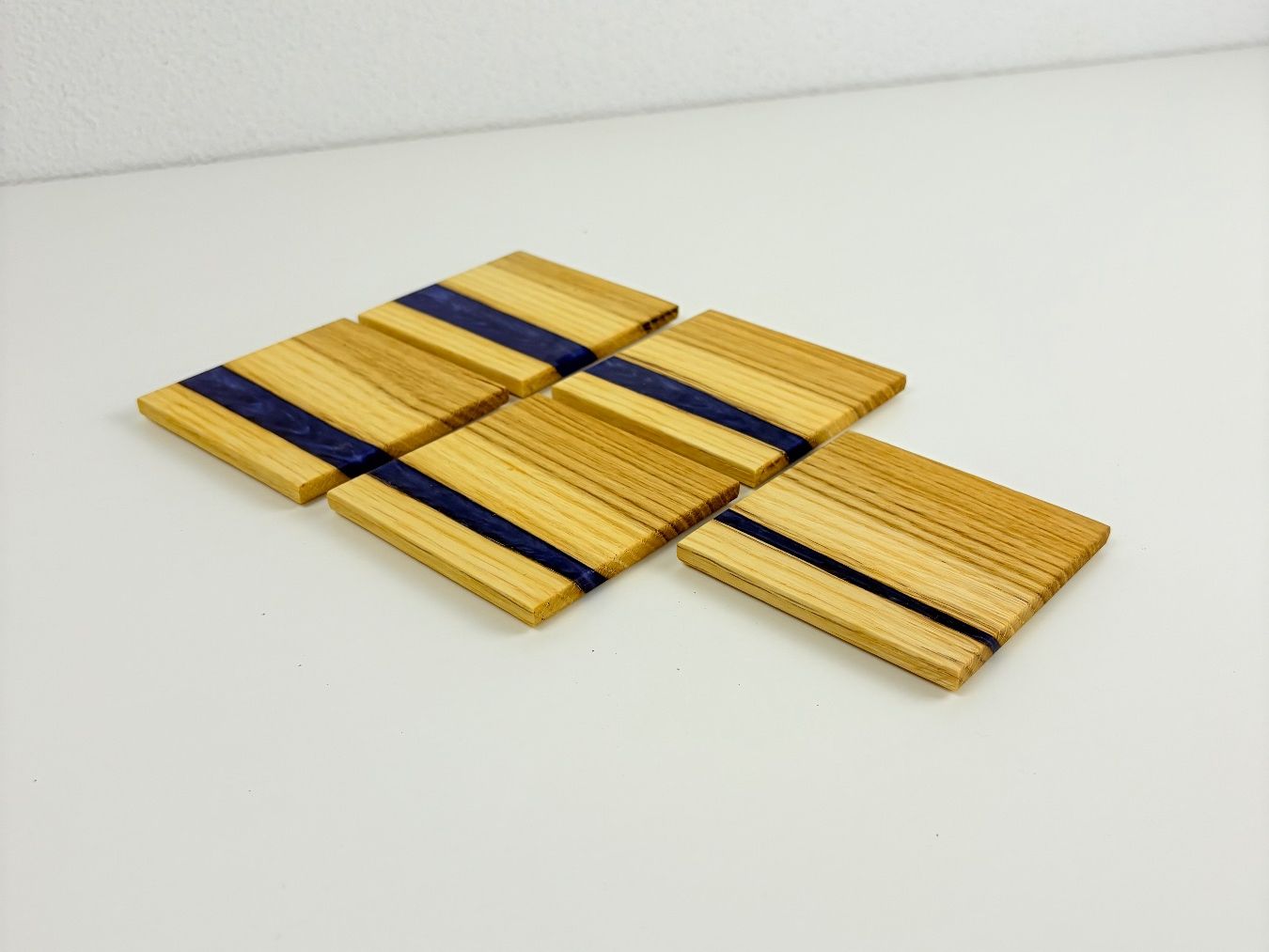 Dessous de verre: Holz Untersetzer mit Epoxidharz, 5er Set – Neuf (Voir description) à Zwillikon par Eni88 4