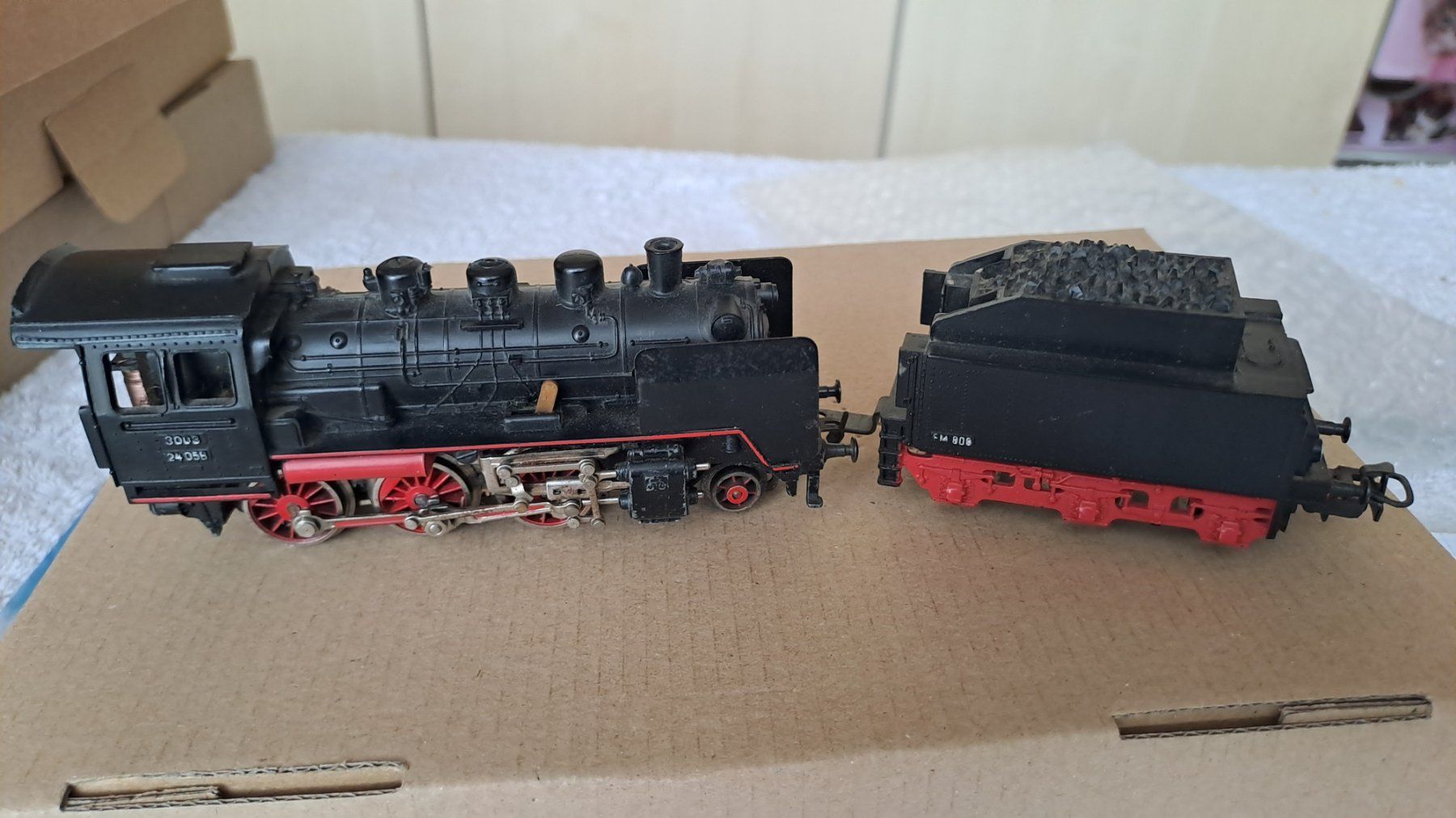 Märklin Modellini di ferrovie: Màrklin 3003 Dampflok BR24 H0 WS/32 – Usato da Winterthur venduto da Riebeli333 1