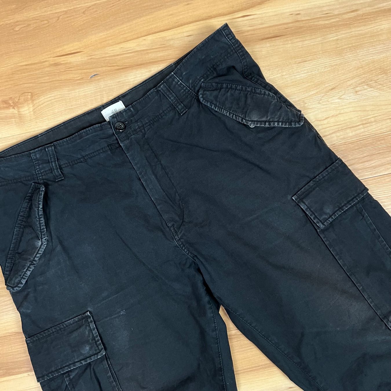Pantaloni: Vintage Cargo Hose Schwarz Baggy – Usato da Herisau venduto da 1asupply 3