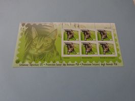 Helvetia Schweizer Tierschutz STS Heimtier Katze Postfrisch