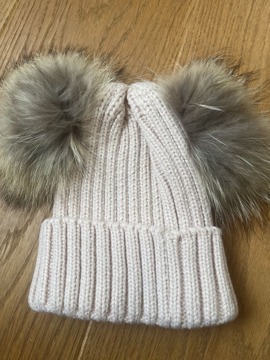 Copricapi, berretti & cappellini: Wintermütze mit Echtpelz-Bommel, Gr.S-M – Nuovo e nell'imballaggio originale da Wädenswil venduto da Iana32 2