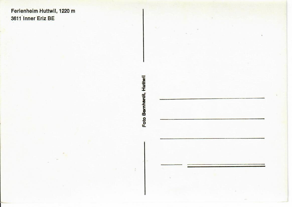 Cartoline postali: Huttwiler Ferienheim im Eriz – Usato da Hochdorf venduto da Ziegel-16 1