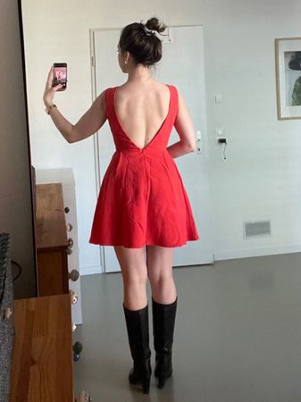 Robe rouge/orange ASOS neuve | Neues Kleid rot/orange 36