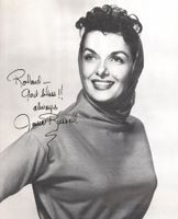 Jane Russell 1921-2011 Autogramm signiert Poster 19x30cm