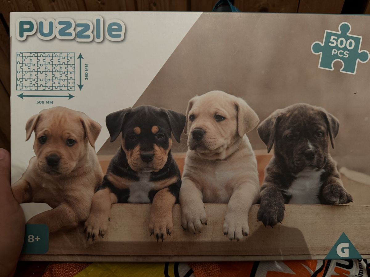 Puzzle: Puzzle chiots 500 pièces – Nuovo e nell'imballaggio originale da Montreux venduto da Izapeche811