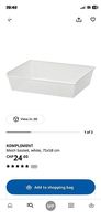 IKEA Komplement Netzkorb weiss 75x58 cm guter Zustand