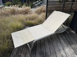 Gartenliege / Sonnenliege Aluminium mit Textilbespannung