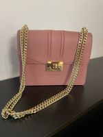 Seidenfelt Abendtasche Handtasche Rosa Gold Vintage Look Neu