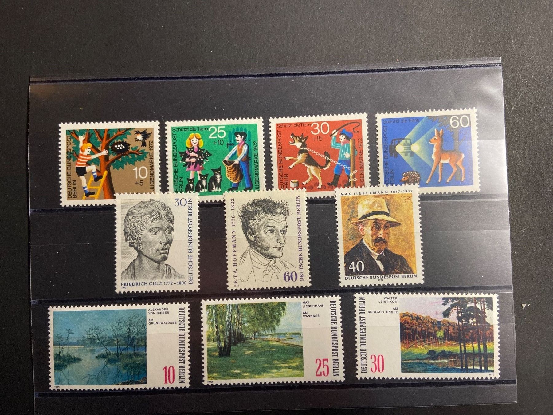 Alle Briefmarken: Berlin 1972 Jahresausgabe ** – Gebraucht aus Wil SG von fva01 1