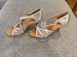 Rummos Tanzschuhe Damen Silber Grösse 37/5 Leder Mesh
