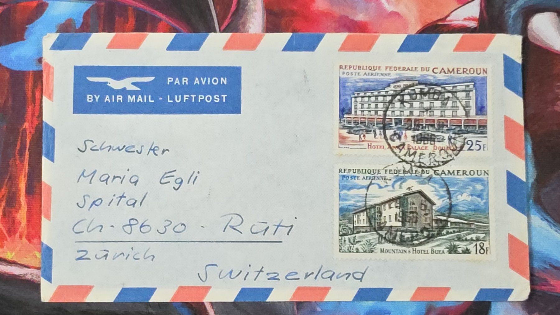 Tutti i francobolli: CL32 Enveloppe + Timbre Cameroun 1966 – Usato da Cousset venduto da Patrick_Collections