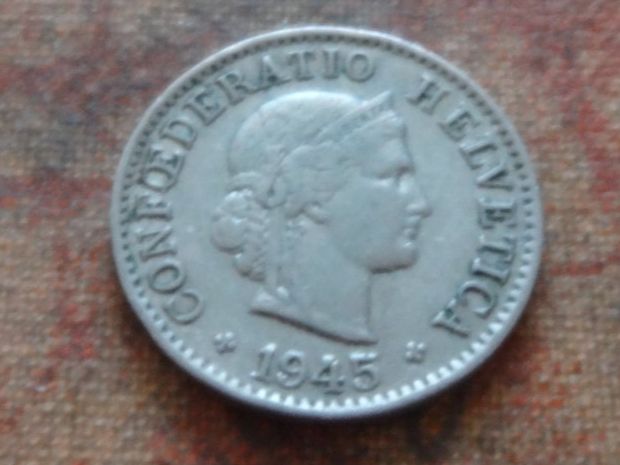 Tutti le monete: 5 Rp. 1945  (B) – Usato da Romanel-sur-Lausanne venduto da Swift13