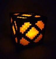 Minecraft Redstone Lampe – 3D-Druck Tischlampe