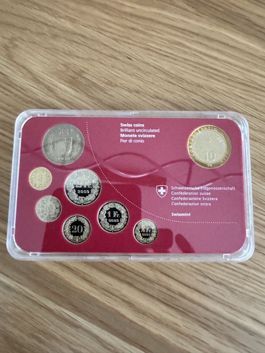 Tutti le monete: Schweizer Münzsatz 2009 Stempelglanz uncirculated OVP – Nuovo e nell'imballaggio originale da Basel venduto da triniswiss68 4