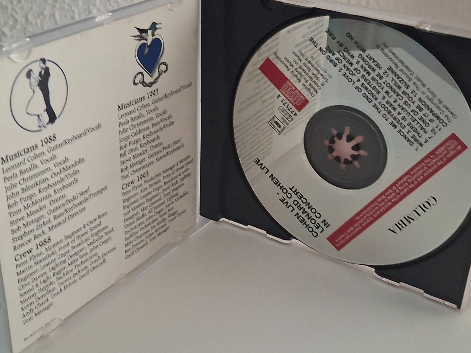 CD: CD Leonard Cohen - Live In Concert – Usato da Aarberg venduto da Jackup1 2
