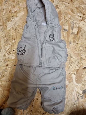 Baby Weste Hose Set Igel 62