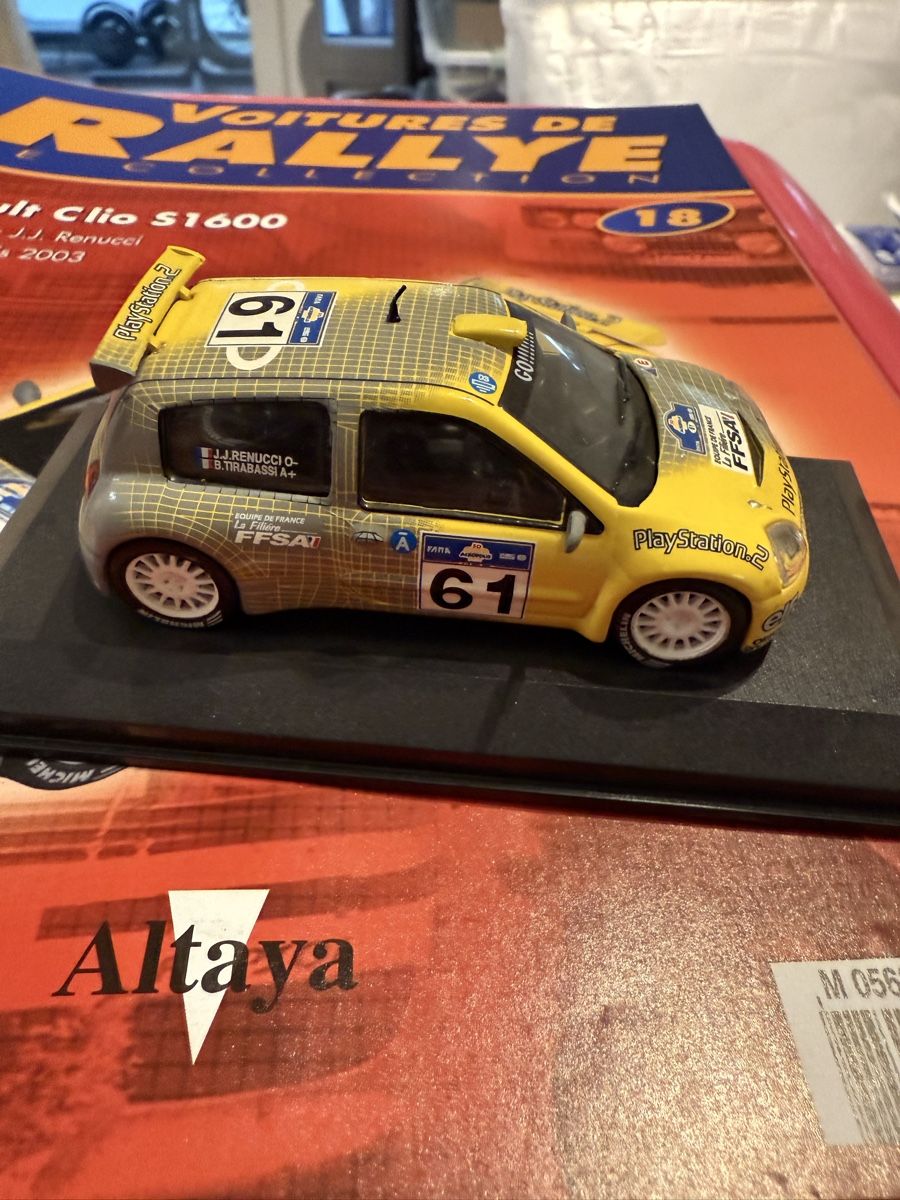 Renault Modellini d'auto: Renault Clio S1600. 2003. 1/43 – Usato da Versoix venduto da Jeannot57 3
