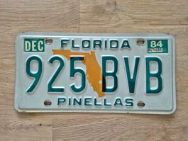 US Nummernschild Florida 1984