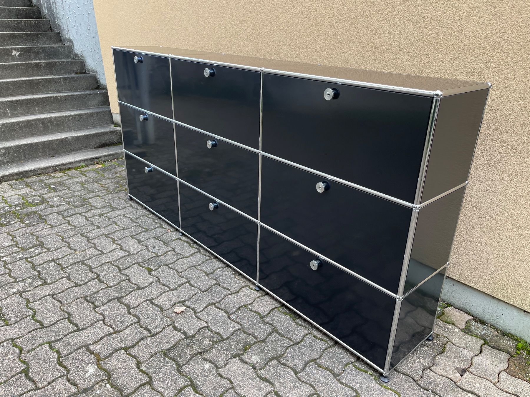 USM Kommoden: USM Haller Sideboard Schwarz 3x3 – Gebraucht aus Dietikon von Kumar_Occasionen 1