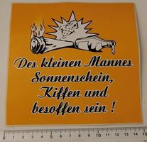 Des kleinen Mannes Sonnenschein (Aufkleber, PVC)