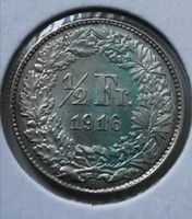50 Rappen 1916 Silber