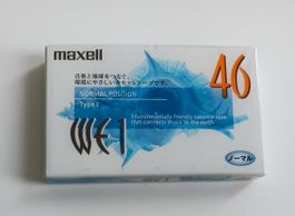 MAXELL WE-I 46 seltene Audio Kassette im Originalzustand!