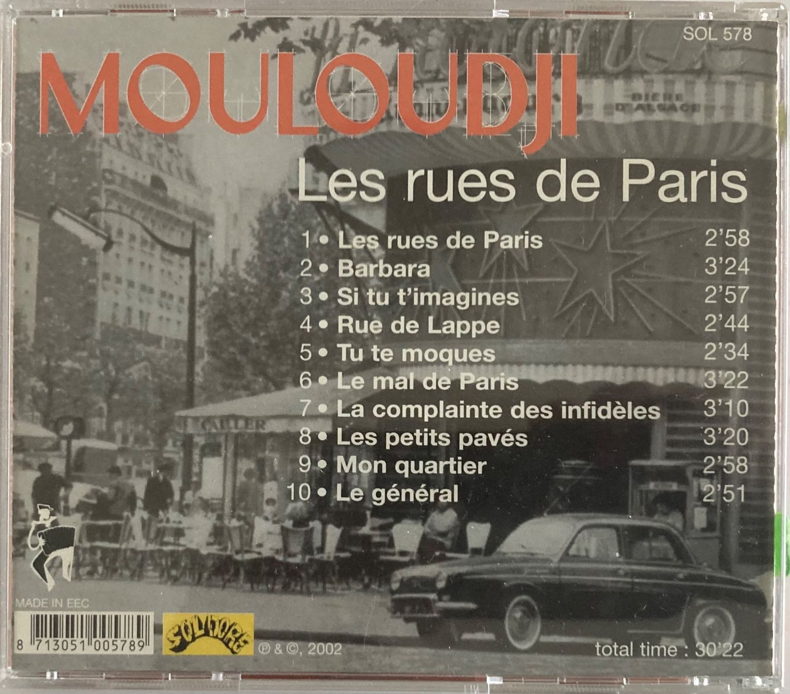 CDs: MOULOUDJI - LES RUES DE PARIS – Gebraucht aus Poliez-Pittet von Newtown-Records 1