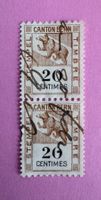 Fiskalmarken Kanton Bern 20 Centimes, 2-er Block