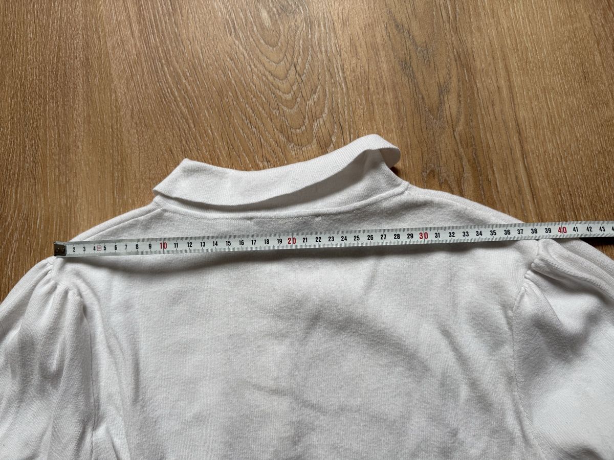 Morgan Maglioni & Felpe: Pull blanc boutons dorés nacre Morgan, t.38/M – Usato da Tavannes venduto da Thriftshop 3
