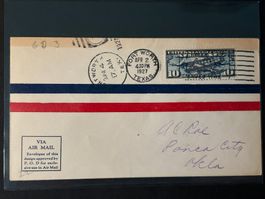 Erstflug 1927 Fort Worth nach Ponca City USA