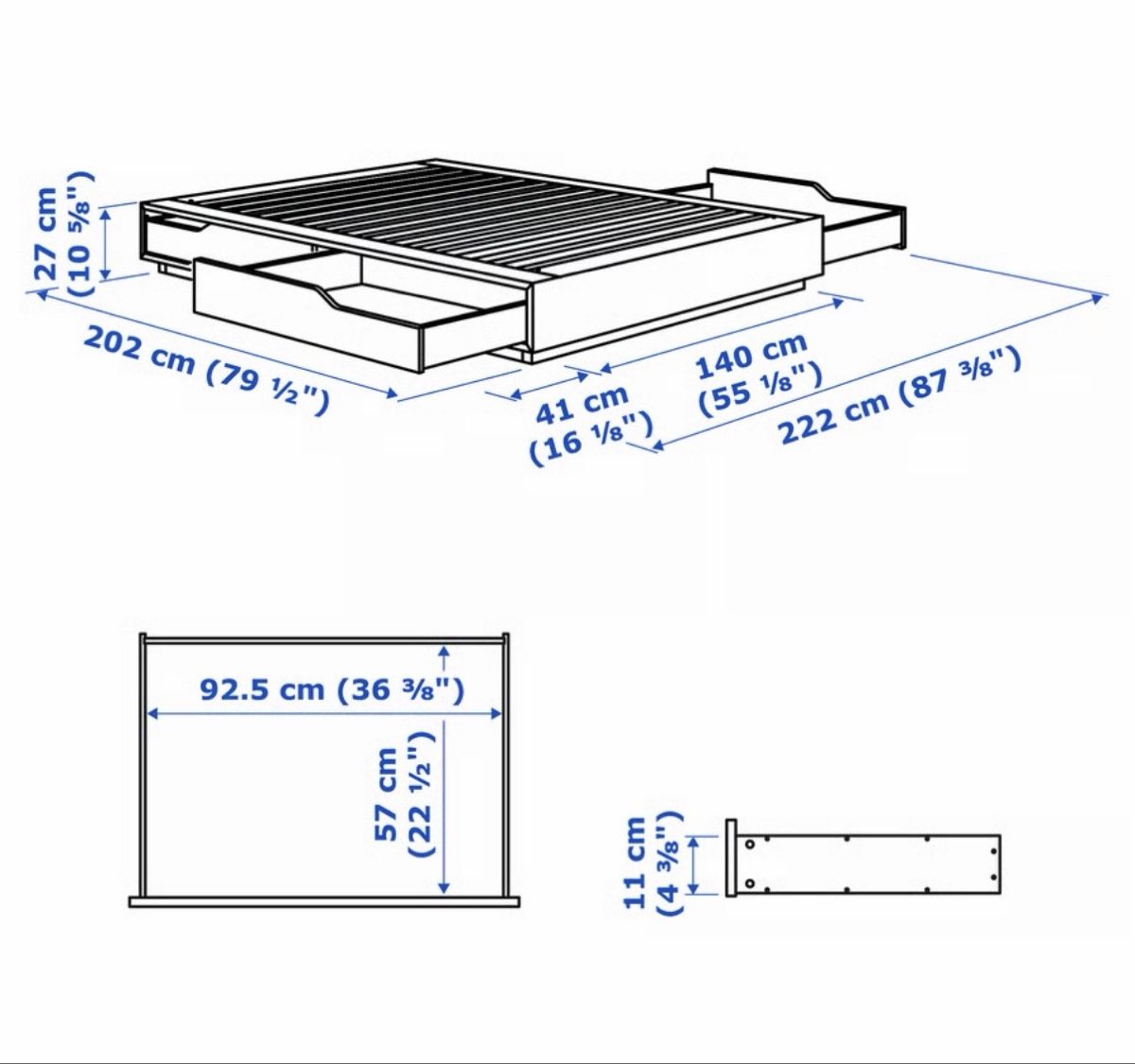 Ikea Betten: Ikea Mandal Bett 140x200 – Gebraucht aus Zug von hydropower 3