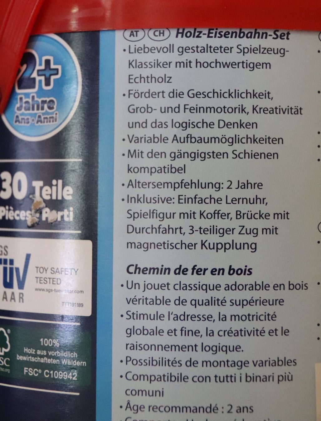 Giocattoli: Einfache Holz-Eisenbahn mit Brücke, kompatibel mit Brio – Usato da Bern venduto da Thaisel 3