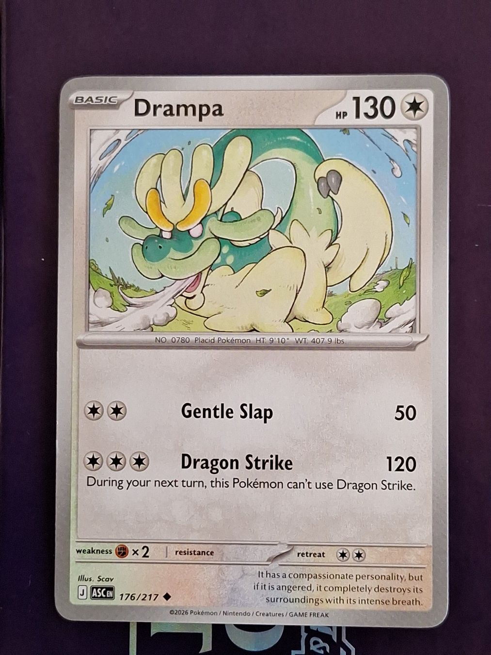 Pokémon Carte collezionabili: Drampa - Pokemon Ascended Heroes – Usato da Altstätten SG venduto da GGsGameshop