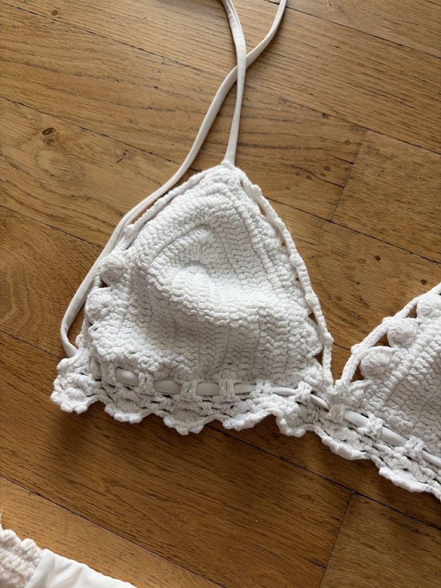 Calzedonia Costumi da bagno & Bikini: Ensemble bikini blanc Calzedonia crochet taille S  – Nuovo (secondo la descrizione) da Martigny venduto da O96 1