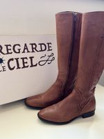 REGARDE Reiterstiefel Leder braun Gr. 39.5/40 wie neu!