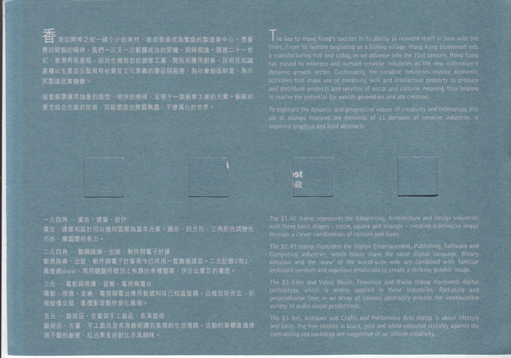 Tutti i francobolli: Hongkong Post Flyer 2005 – Usato da Bürglen TG venduto da StampGraf 1