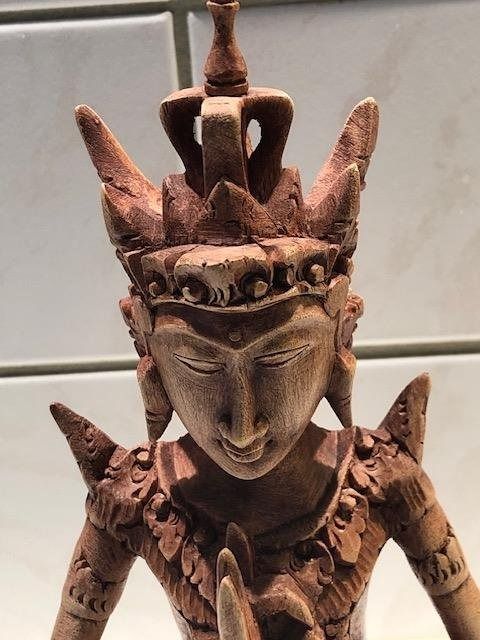 Figuren: Anmutige, Balinesische Tempelfigur aus Holz – Gebraucht aus Gossau/ZH von amazonas66 2
