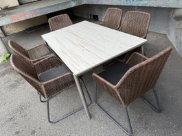 Olympia Cortina Gartenmöbel-Set – Keramiktisch 160 × 95 cm