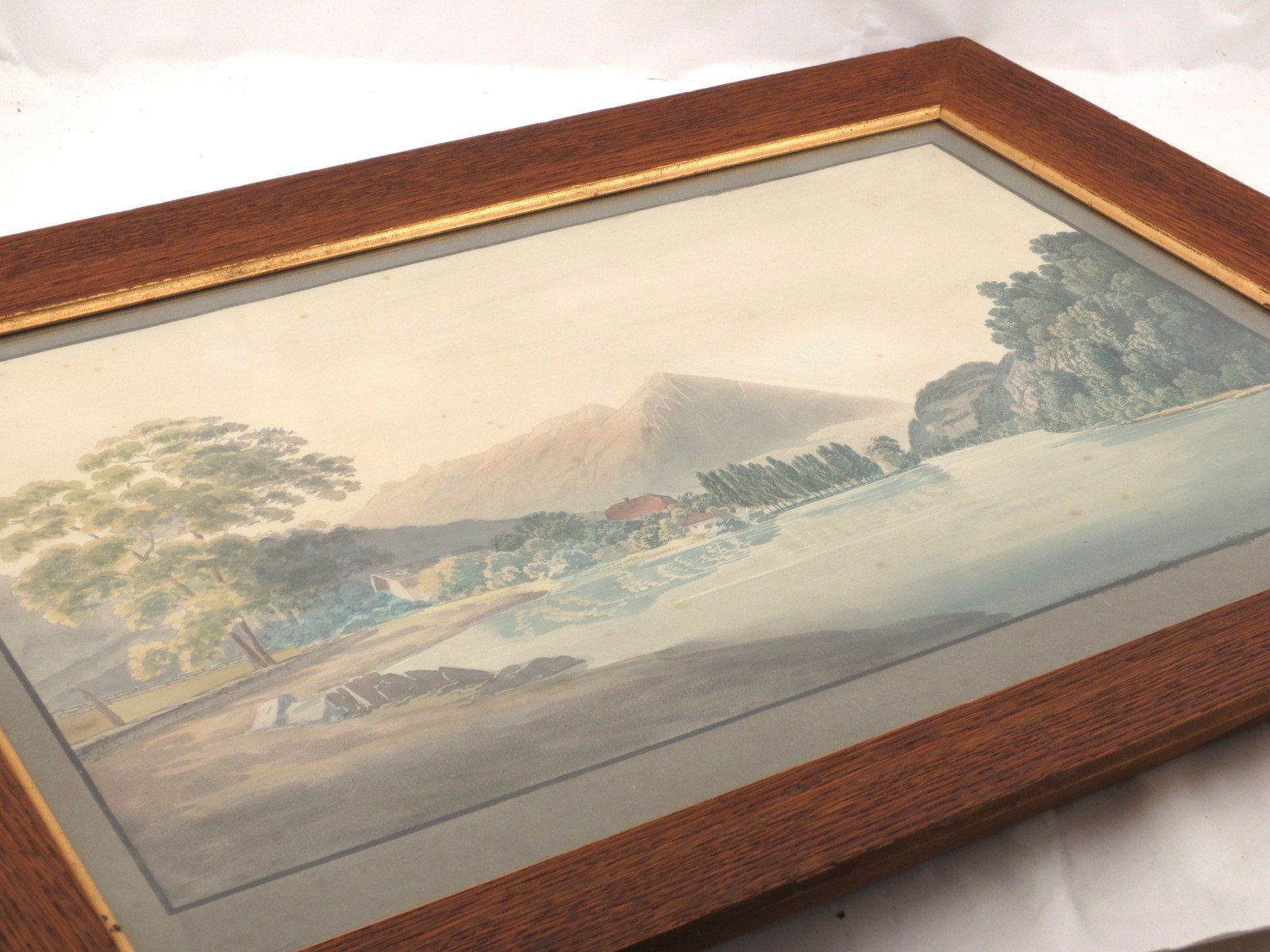 Gemälde: Aquarelle Thunersee mit Niesen 19jh. – Gebraucht aus Noville von novar 6