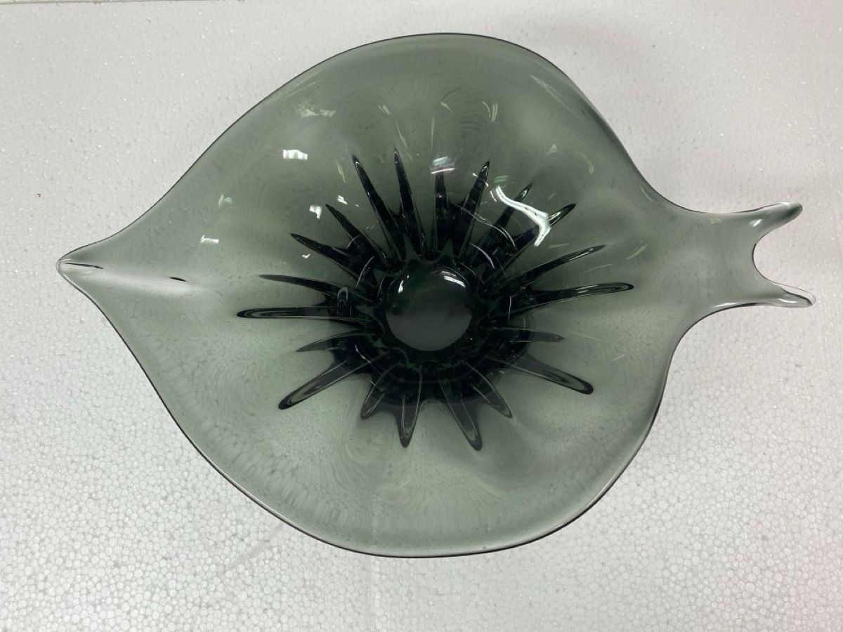 Murano Verres: Glas Schale grau modern Design Deko – D'occasion à sursee par trilli-tralli 3