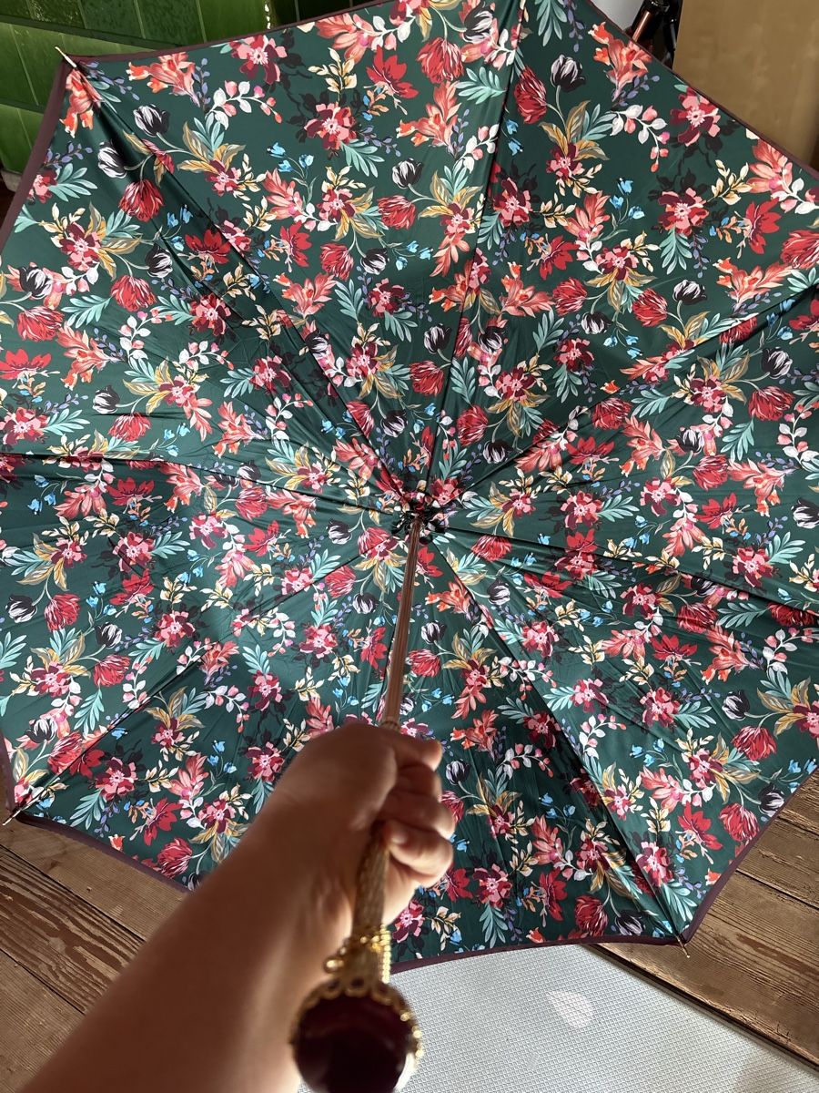 Ombrelli: Pasotti Regenschirm mit Blumenmuster  & Goldgriff – Nuovo (secondo la descrizione) da Schlossrued venduto da sumoggu 2