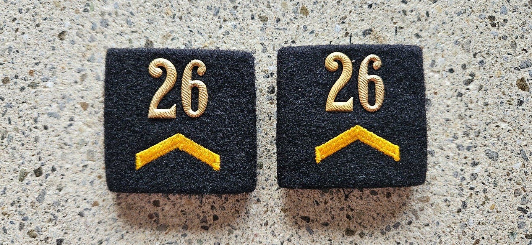 Schweizer Armee Plaketten & Abzeichen: *** Patten Korporal nr.26 *** – Gebraucht aus Riedholz von fr_sIruP