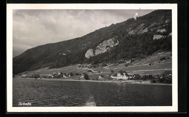 Cartoline postali: AK Schafis, Gesamtansicht am Ufer – Usato da Berlin venduto da bartko-reher
