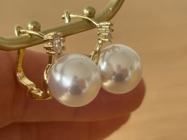Luxus Elegante Ohrschmuck Ohrstecker Goldfarben