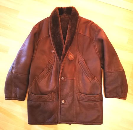 Manteau en Mouton retourné vintage XL XXL