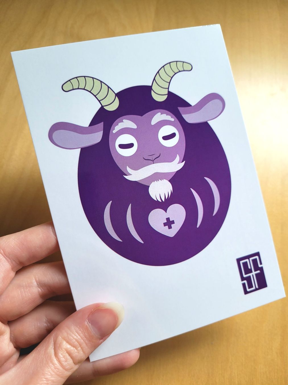 Cartoline postali: Postcard Goat / Daruma Zodiac Collection – Nuovo (secondo la descrizione) da Bellinzona venduto da SFdesign